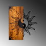 Wallity Yin Yang Escultura de Pared en Madera y Metal